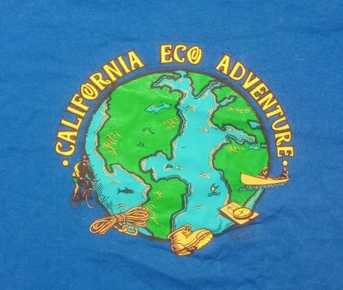 vintage California Ecology Adventure Race Planet Earth t shirt XL peace animal - Picture 6 of 6