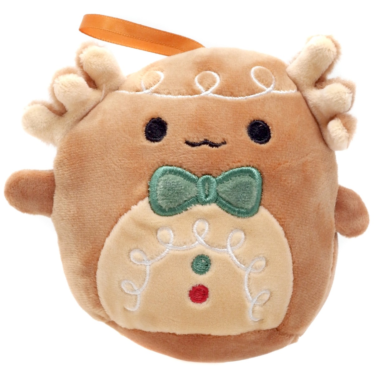 Ornament Den the Gingerbread Axolotl 4-Inch Plush HOLIDAY