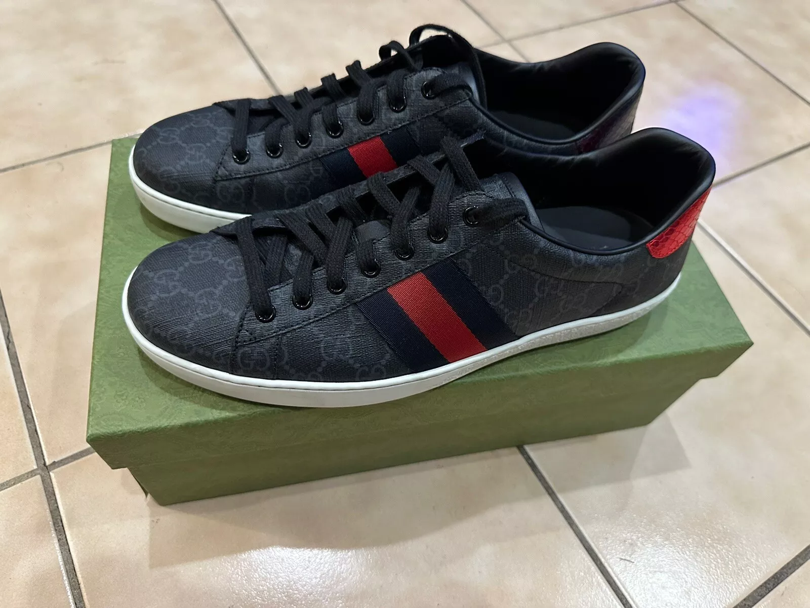 Baskets Gucci Ace Gg Supreme pour homme taille 10 (44)