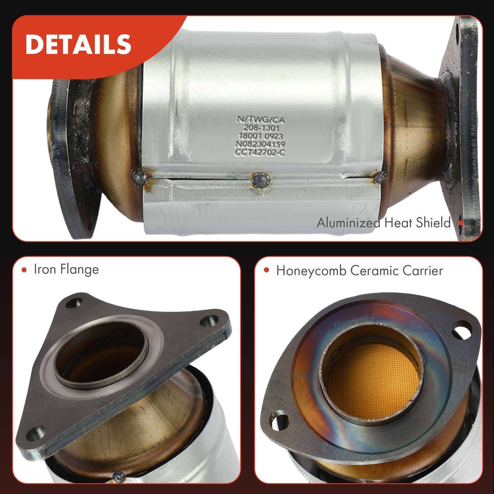 Left or Right Catalytic Converter for Lexus GS400 9800 GS430 LS400