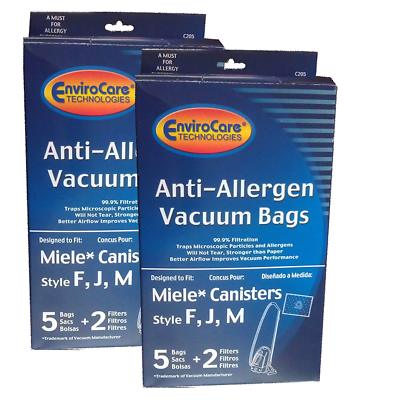 10 Fits For Miele C205, F J M HEPA Allergen Blue Collar Bags and Filters