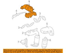 TOYOTA OEM 04-06 Sienna 3.3L-V6 Exhaust Manifold Right 1714020030