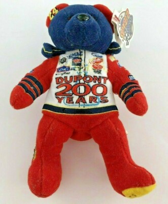 Nascar Collectible Team Speed Bears Dupont 200 years Jeff Gordon Beanie with Tag