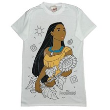 Vtg 90s Girls Disney Pocahontas Movie Promo Sleep Shirt Size 8