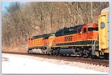 Railroad Photo - BNSF #6795 Locomotive Freight Train 1990s Vintage #457
