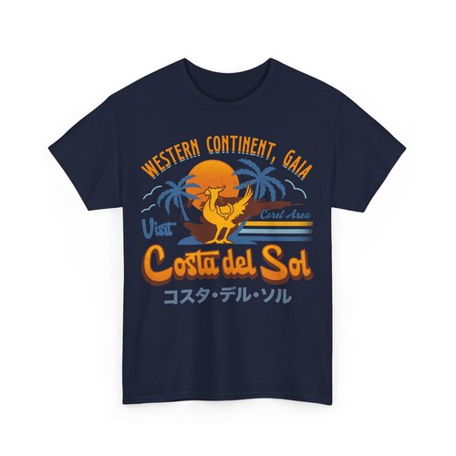 Costa Del Sol Vintage Unisex T-Shirt. Final fantasy VII Video Game. Chocobo.JRPG - Picture 4 of 5
