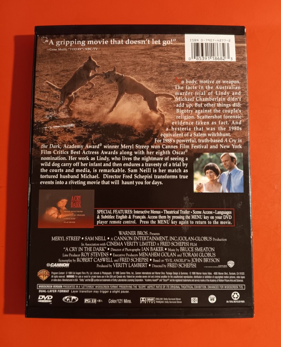 A CRY IN THE DARK (DVD 1988) MERYL STREEP-VG++ PLAYTESTED- FREE