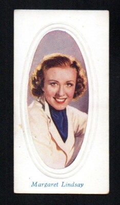 MARGARET LINDSAY 1936 GODFREY PHILLIPS LTD. SCREEN STARS #2 VGEX+