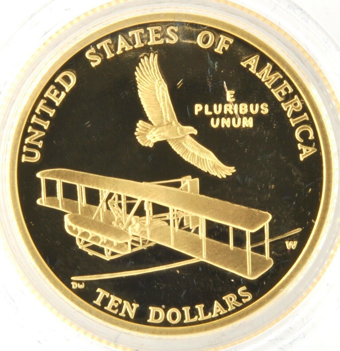 2003 W First Flight Centennial Commemorative Proof Gold $10 US