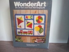 WonderArt Latch Hook Wall Hanging Kit Kid's World 20" by 27"