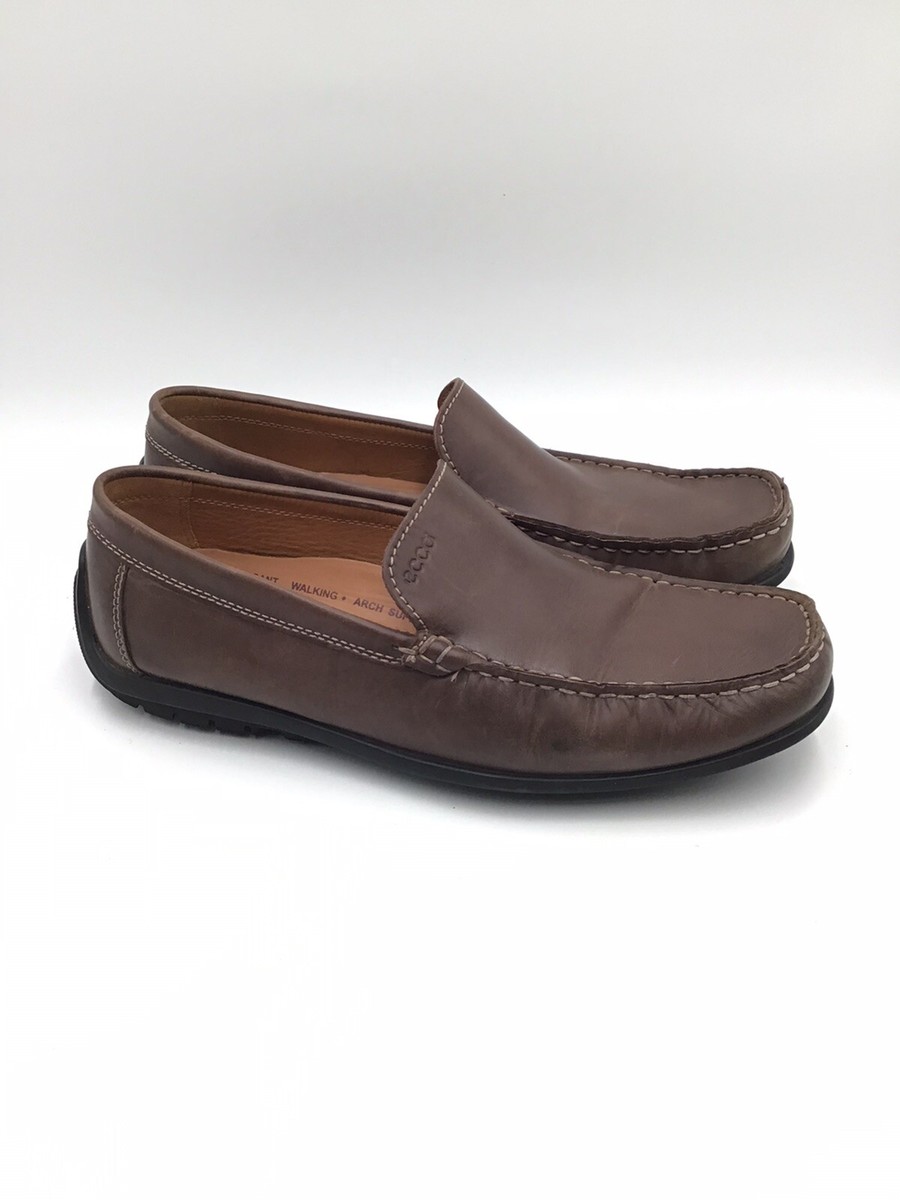 Ecco Brown Leather Size 42 Loafer Slip On Driving Comfort  display picture 1
