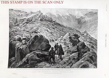 "Among the Brigands in CORSICA" by Henri Lanos : Original 1892 Print E13/J