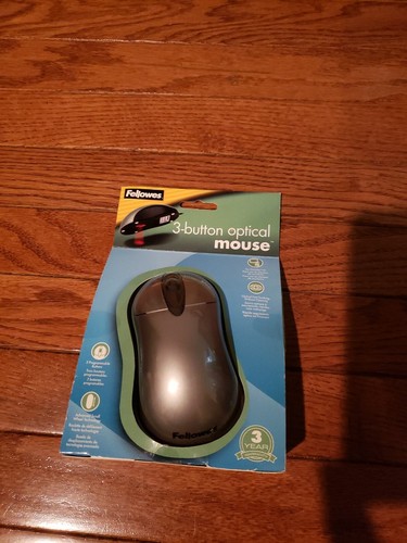 Fellowes 3 Button Optical Mouse 98903 New and Factory Sealed