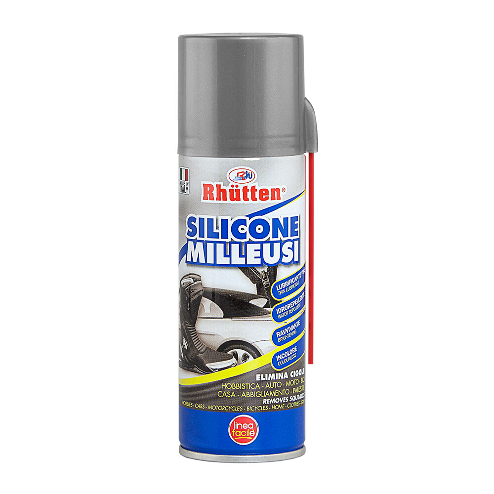 Spray Silicone Idrorepellente Lubrificante multiuso protettivo 200ml Rhutten