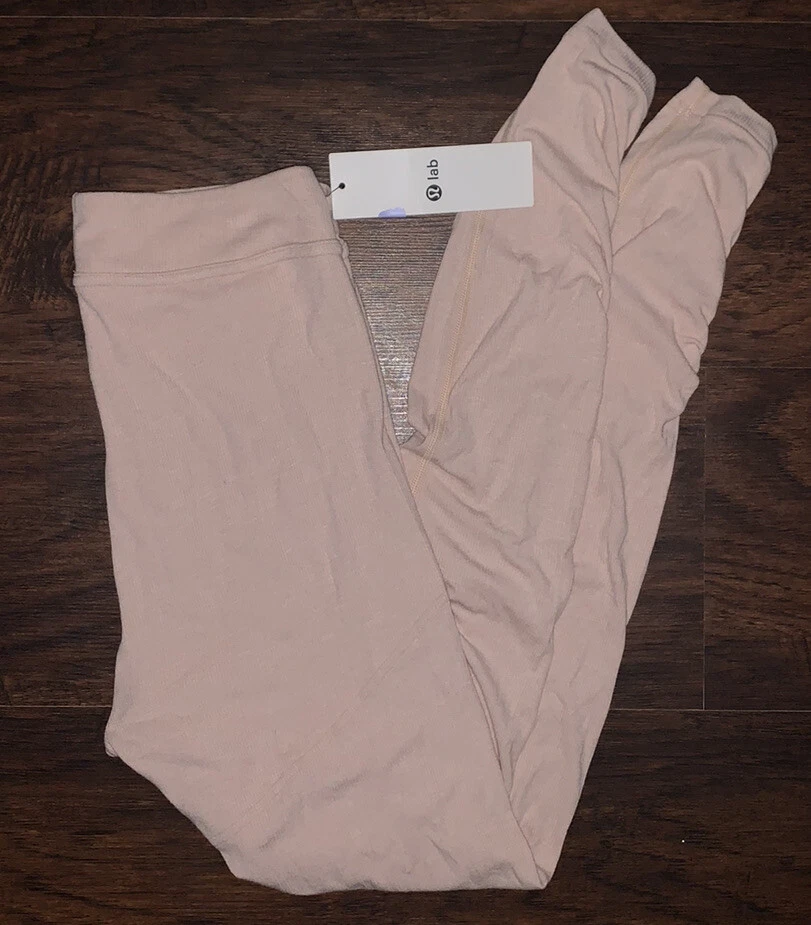 NWT Lululemon Lab Cashmere Viscose Base Layer Still Tight Pants 6 $158