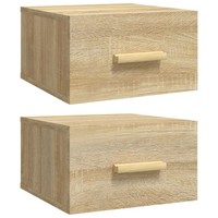 Wand-Nachttische 2 Stk. Sonoma-Eiche 35X35X20 Cm