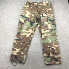 Vintage US Military Pants Mens Medium Regular Army BDU Woodland Cargo Ripstop