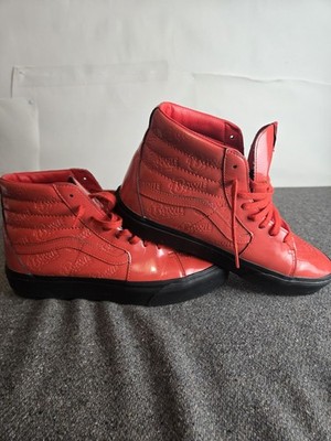 Vans David Bowie x Sk8 Platform 2 High Ziggy Stardust Size 12 Red Patent Leather