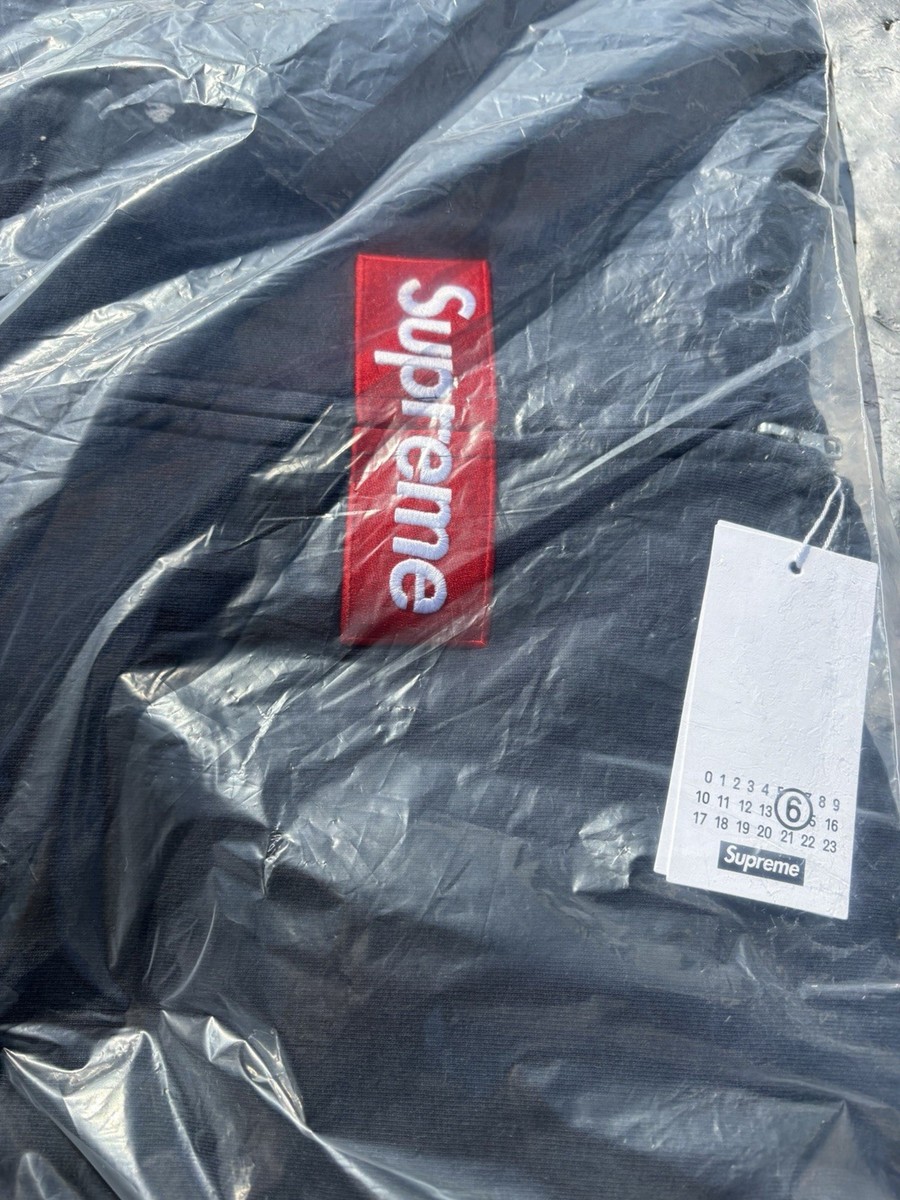 Supreme x MM6 Maison Margiela Box Logo Zip Up Hoodie Size Large