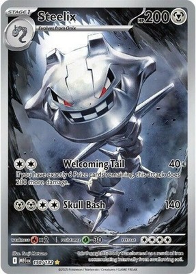 1x Steelix - 150/132 - Illustration Rare NM-Mint Pokemon ME01 - Mega Evolution