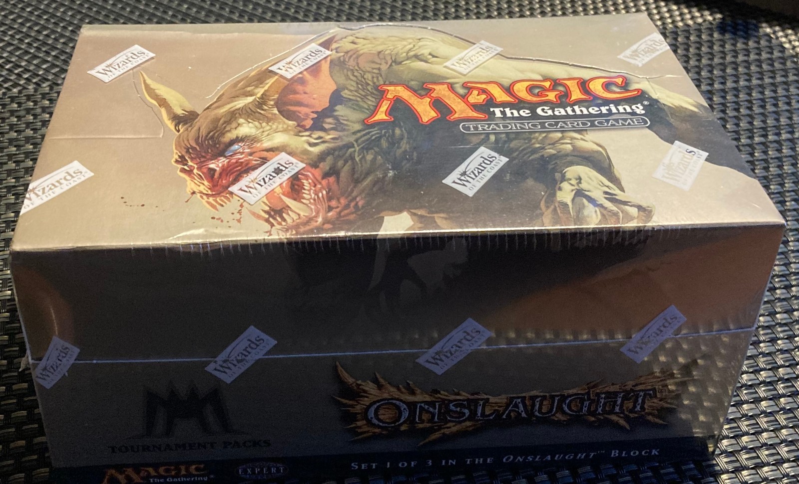 MTG Onslaught Tournament Deck Box with 12 packs - USPS Priority Signature Ship