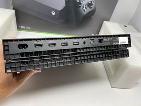 Microsoft Xbox One X 1TB Console Gaming System Black 1787 CIB w/ Controller