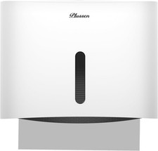 Multifold Paper Towel Dispenser Wall Mounted Holds 200 Paper White for Bathroom