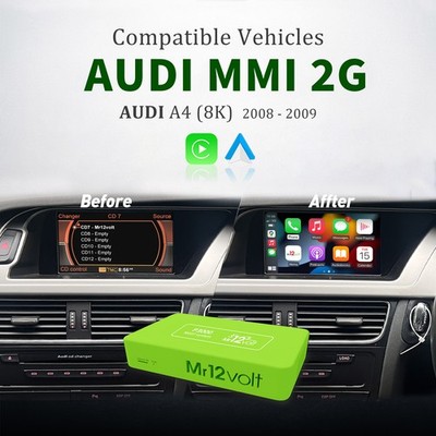 MR12Volt CarPlay & Android Auto für Audi A4 A5 MMI 2G High mit DSP Plug & Play