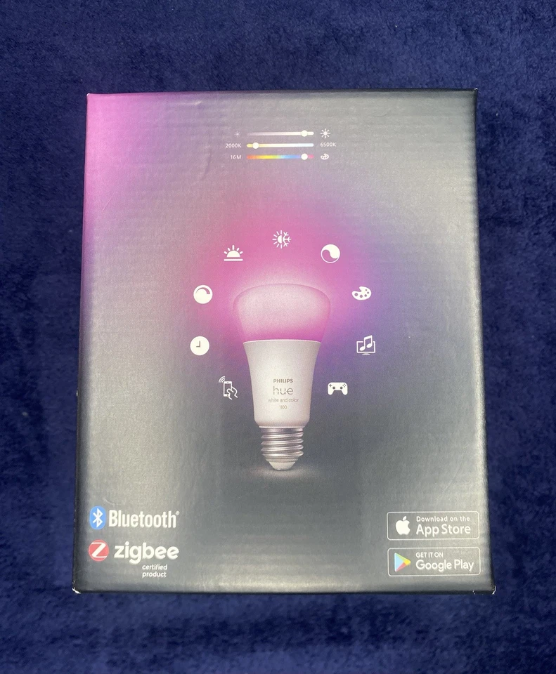 Philips Hue White and Color Ambiance E26 75W 1100 Lumen LED Smart Bulbs 2 Pack - Image 4 of 4