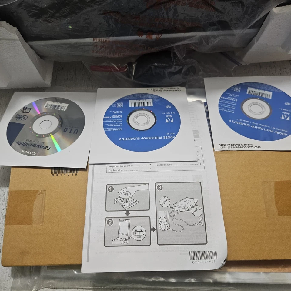 Canon Canoscan 9000f Flatbed Color Image Scanner Negative Film Working Open Box - Image 3 of 4