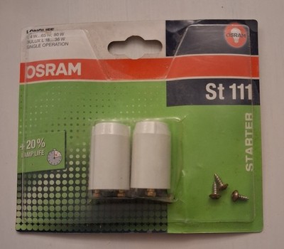 OSRAM ST111 STARTER DIAMETER 20MM LONGLIFE L 4 65W 80W 220-240V DULUX L 18 36W