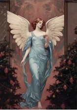 Wings of Winter C 12" x 8" - Decoupage Fiber Paper