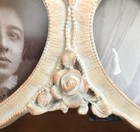 Vintage Double Heart Victorian Style Picture Frame Resin Ceramic — photo 6