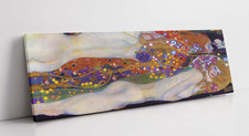 Gustav Klimt Wasserschlangen II gro&szlig;es Leinwand Wandbild Kunstdruck gerahmtes Bild neu