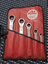 Mac Tools Box End Ratcheting Wrenches 78-14 Set No. Rbw50k In Bag Roll