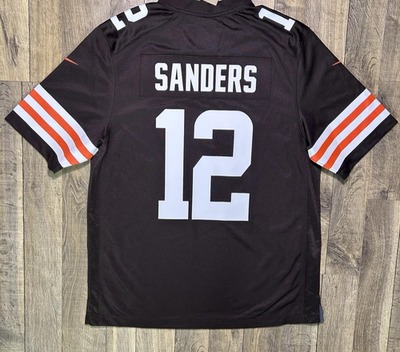 New Nike Shedeur Sanders #12 Cleveland Browns NFL Game Jersey