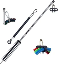 40" Swivel Pogo Stick w/16" Spring for Semi Truck Air Lines & Power Cords