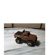 Vintage Schaper Stomper 4x4 Brown Datsun Pickup Truck Toy Vehicle 1980s