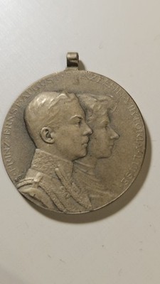 1913 HOCHZEITSMEDAILLE PRINZ ERNST AUGUST PRINZESSIN VIKTORIA LUISE