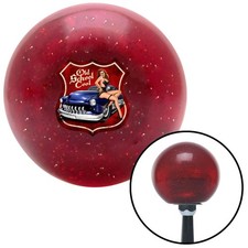 Old School Cool Red Metal Flake Shift Knob W M16x1.5 Insert Shifter Auto Brody Old School Cool Red Metal Flake Shift Knob W M16x1.5 Insert Shifter Auto Brody