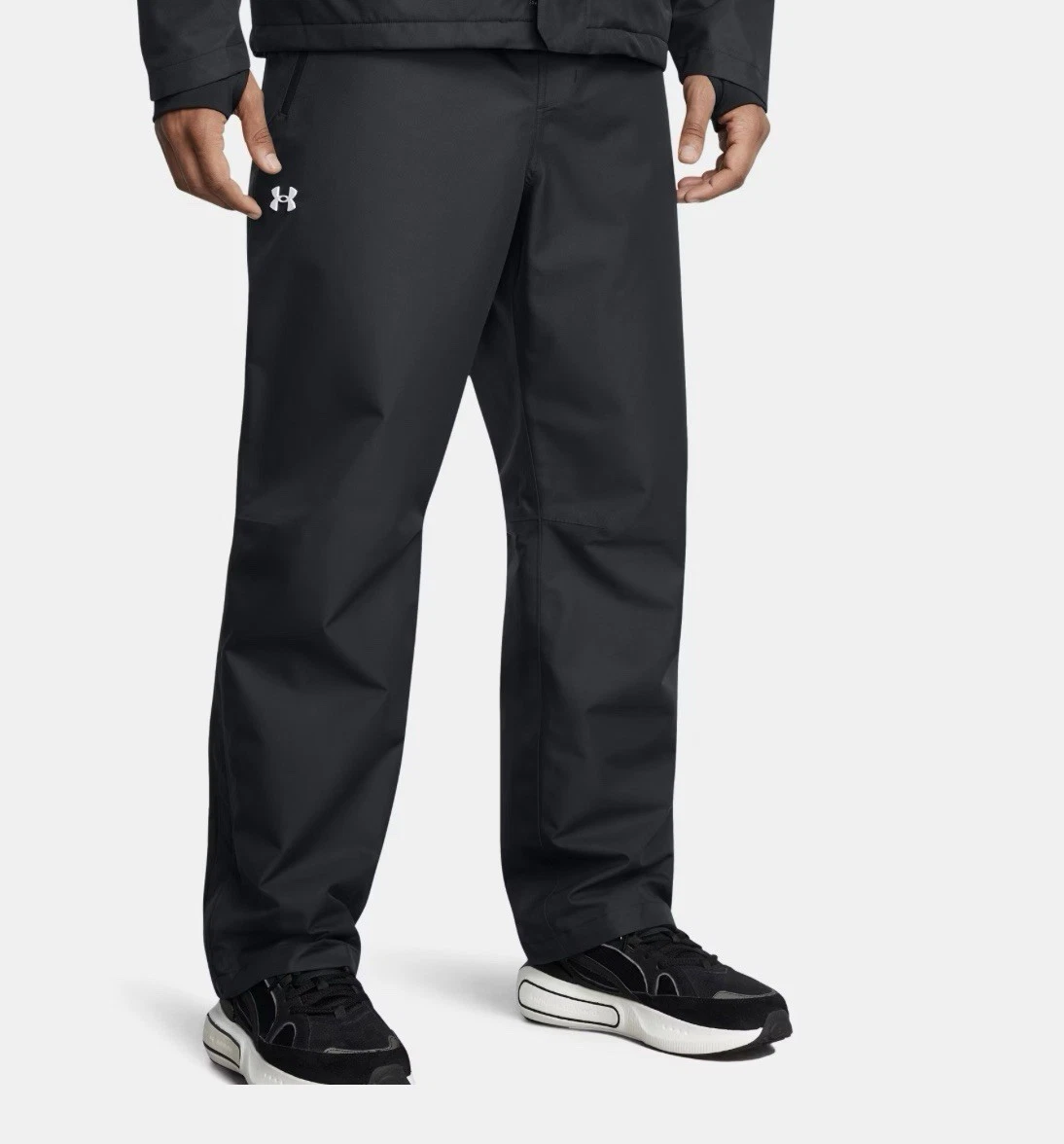 Under Armour Rain Pants Stormproof Lined Men 4XL Black Waterproof 1369255-001NEW