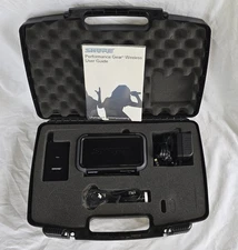 Shure PGX4 Wireless Receiver, PGX1 Transmitter, WL184 Lapel Mic, Hard Case, LN