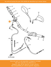 YAMAHA Cap, Grip Lower, 5H5-26282-00 OEM SR125 RZ50