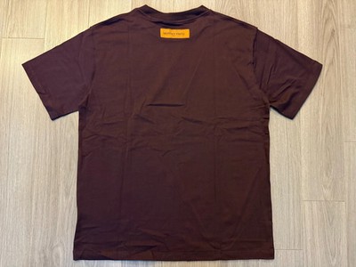 LOUIS VUITTON ダークブラウン Tシャツ Louis Vuitton Embossed Tee Shirt burgundy sz L | eBay