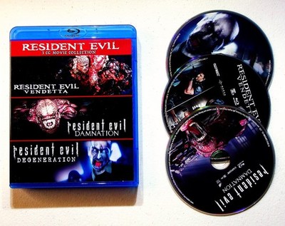 Resident Evil 3 CG Movie Collection Blu-ray 2017 Vendetta Damnation Degeneration