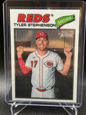 Tyler Stephenson 2026 Topps Heritage Chrome Base #138 - Cincinnati Reds