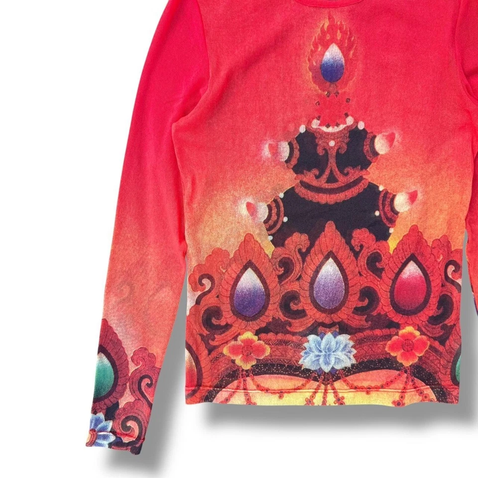 Top de malla transparente Vivienne Tam Archival raro Foto 2 de 4