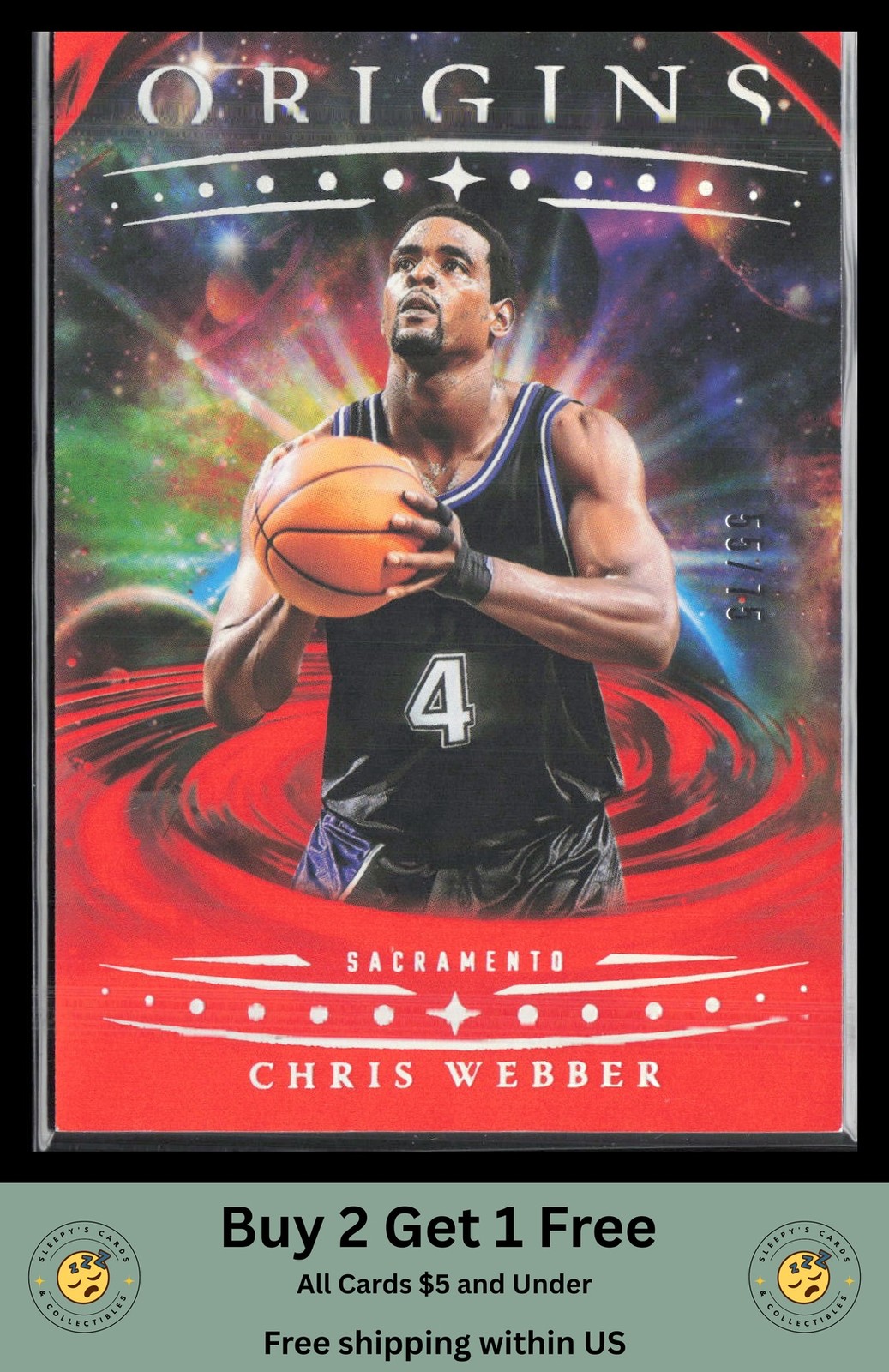 Chris Webber 2025-26 Panini Origins #100 Orange #/75