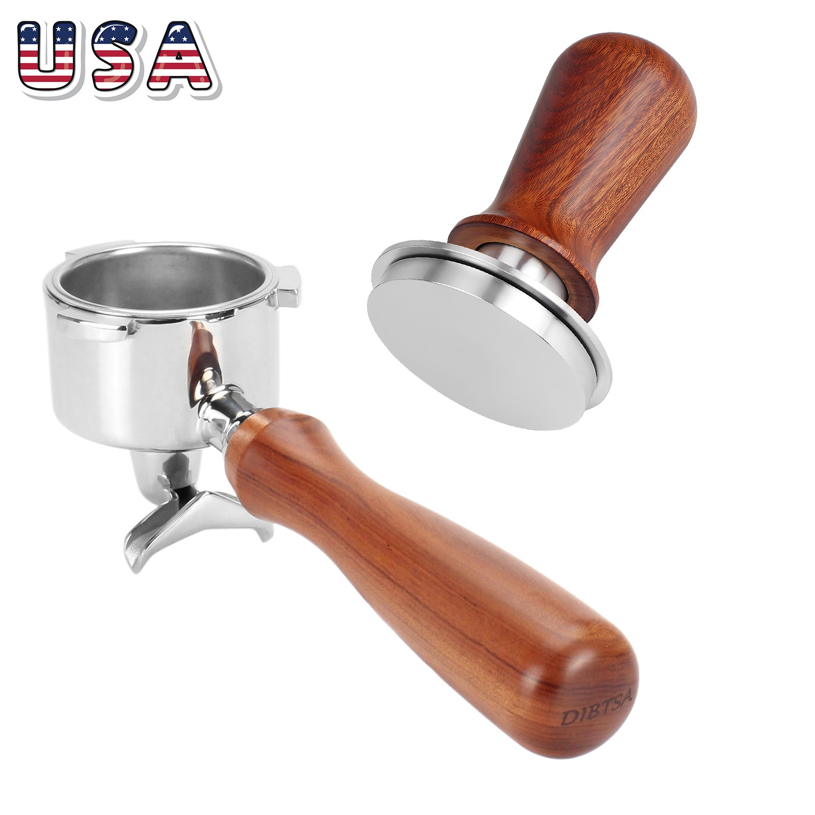 51mm Coffee Tamper Espresso Portafilter Kit For Delonghi EC680 EC685, SMEG ECF01