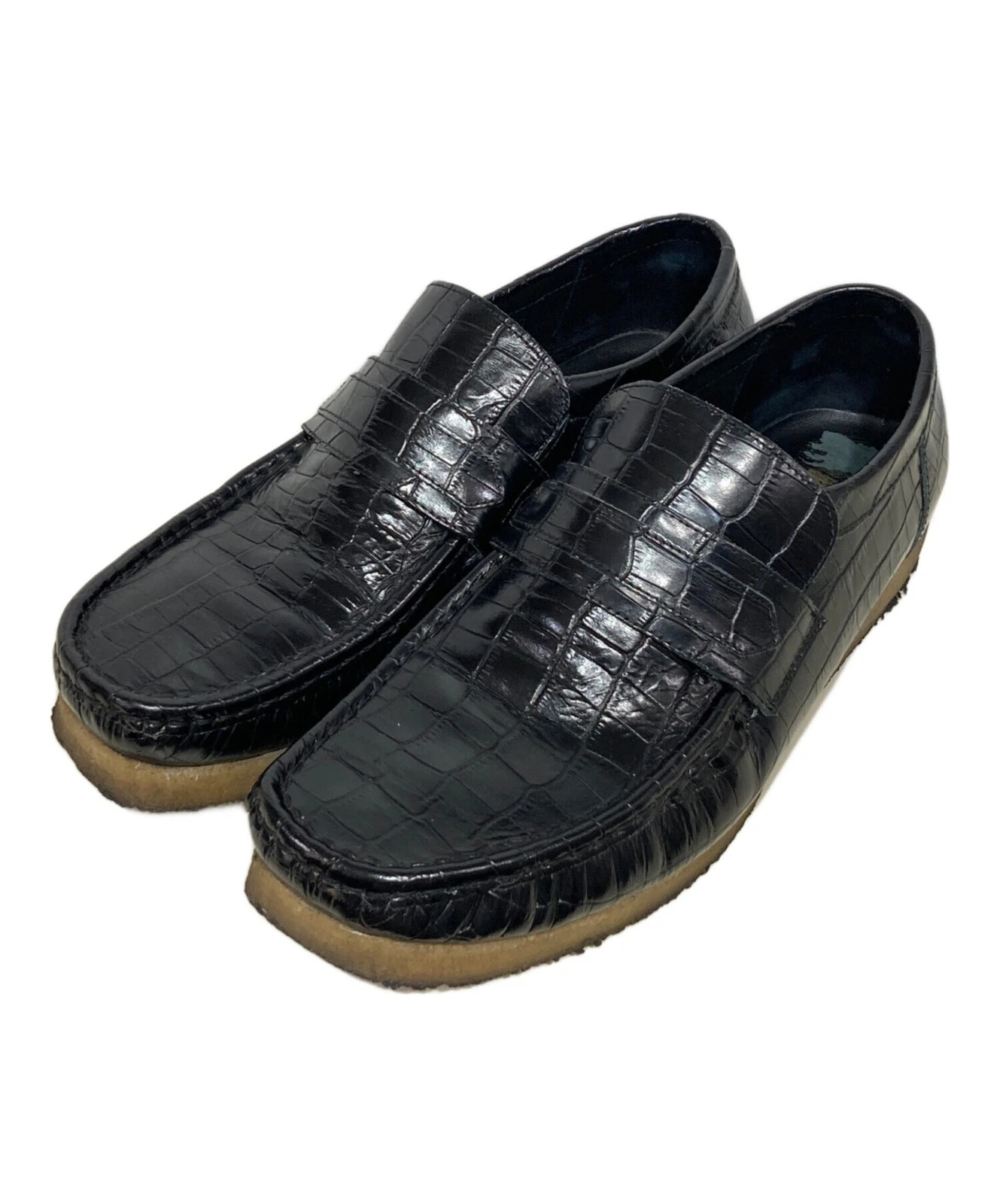 Mocassino Clarks Originals Walla nero coccodrillo nero misura: 27 5 cm
